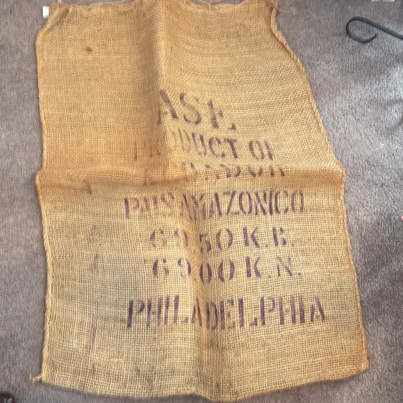 VINTAGE BURLAP BAGS ASI PHILADELPHIA - Picture 6 of 6
